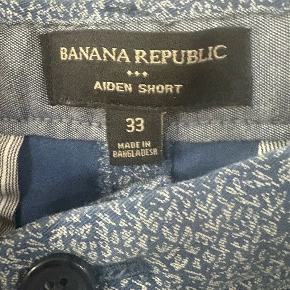 Banana Republic Blue Textured Shorts